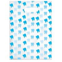 Sherman Dental BLUE TEETH SCATTER BAG 7" x 10"